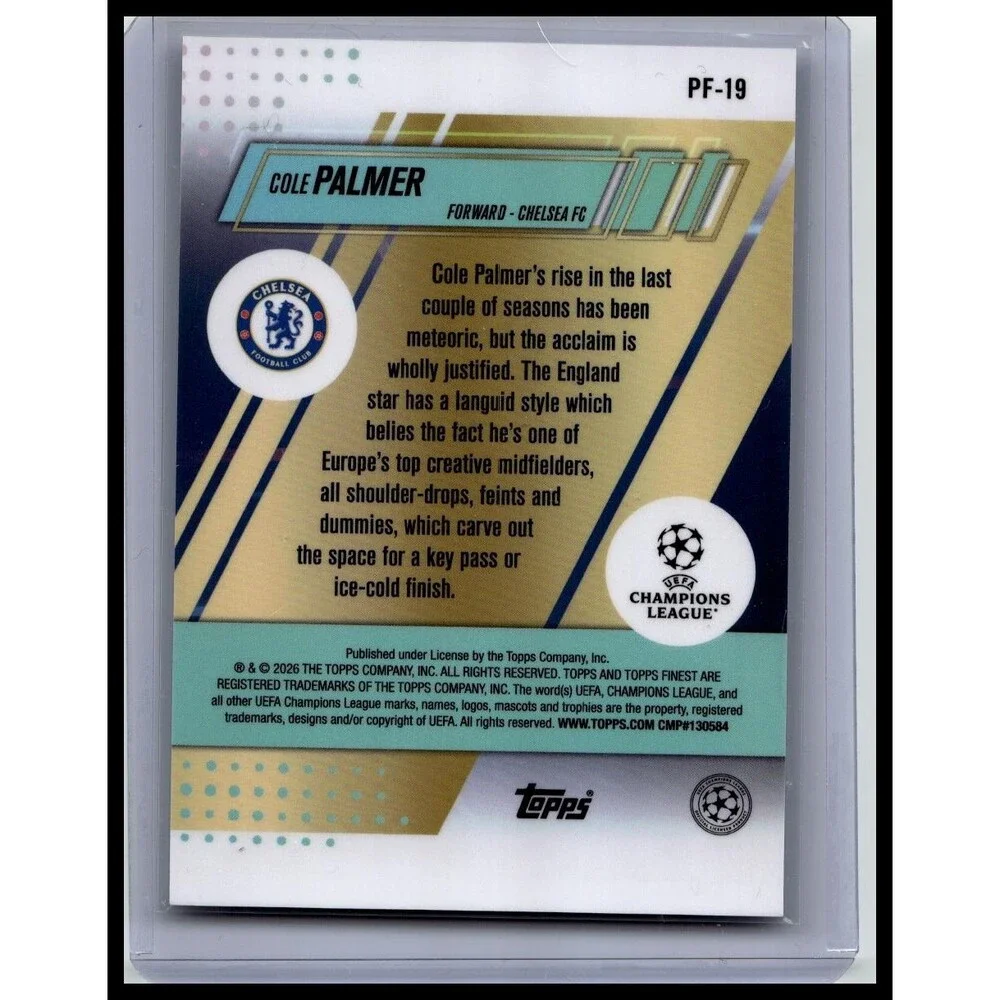 2025-26 Finest UEFA Club Competitions Cole Palmer Prized Footballers